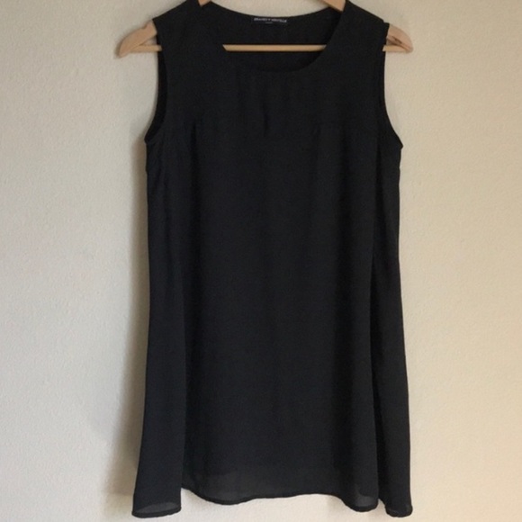 Brandy Melville Black Darya Flowy Sheer Shift Mini Length Dress - Picture 7 of 10